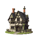 medieval house 2d(in front eith 3d detailhes)