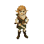a legendary hero,  in windwaker zelda style traveling merchant two handed sword