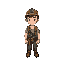 young male miner, cute style, retro rpg feel