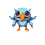 a space alien monster look like a bird for space invaders game