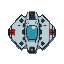 space ship top down with gun