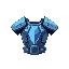 a minecraft chestplate with a futuristic theme and beams on the shoulders