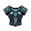 a minecraft chestplate with a futuristic theme and beams on the shoulders