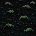 water, seamless, dark, play station 1 horror art style
