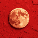 generate a seamless, procedural pixel art texture of red sand on a moon. features natural grainy patterns with deep reds and rusty tones