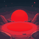 round red moon ground