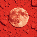 generate a seamless, procedural pixel art texture of rough red sand on a moon. features natural, organic patterns with deep reds and rusty tones, ensuring smooth tiling without visible seams.