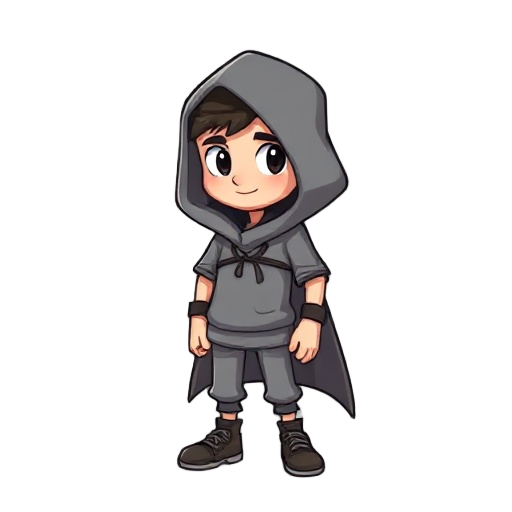 um personagem com roupa de 