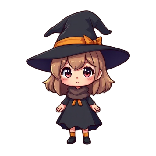 1girl, witch hat, witch cloth