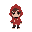 pixel character with red hoodie jacket