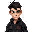 tall, athletic build. dark brown, slightly messy hair with an undercut. sharp green eyes with a permanent scowl. wears a black tactical jacket with red aegis insignia, reinforced armored gloves, and a