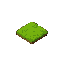 a single tile of grass shape of a square
