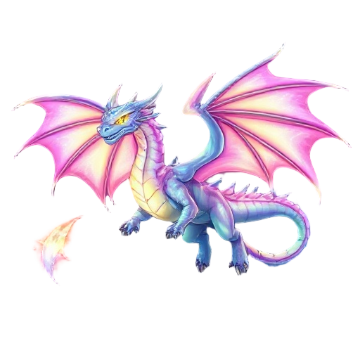 a majestic aurora dragon, full body, flying pose, semi-realistic bold cartoon style, iridescent prism-colored scales glowing with aurora lights, large majestic wings spread wide, strong muscular body, glowing eyes, cosmic and aurora effects surrounding it