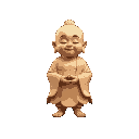 little buddha meditating