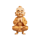little buddha meditating