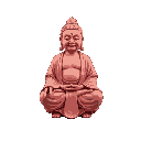 psychedelic buddha meditating