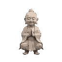 little buddha meditating