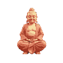 psychedelic buddha meditating
