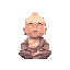 little buddha meditating