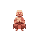 little buddha meditating