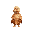 little buddha meditating
