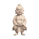 little buddha meditating