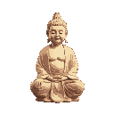 psychedelic buddha meditating