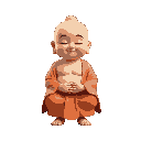 little buddha meditating