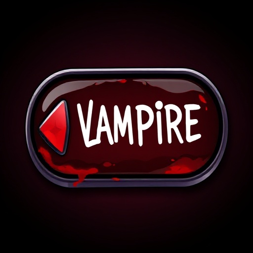a left and right button with vampire theme