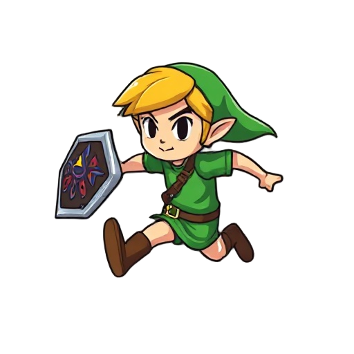 zelda charater runing