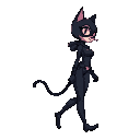 catwoman walking side view 