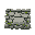 medieval stone wall fragment with moss and cracks