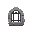 small barred castle window with iron bars