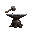 blacksmith anvil with hammer, medieval style