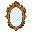 medieval wall mirror with ornate gold frame
