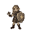 warrior with sword and shield