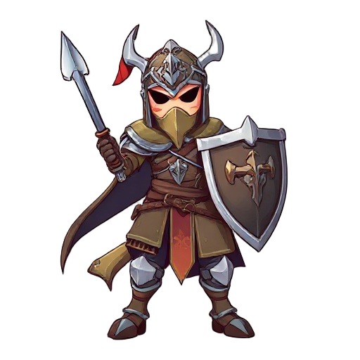 cavaleiro medieval com asas e armaduras estilo muonline e lineage 2