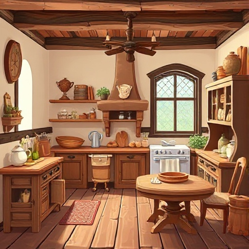 furniture and kitchen props from a beautiful late 17th century house