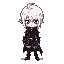 castlevania hunter, white hair, black cloths