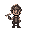 miner, style indie game, 16 bits, unique visual, human