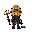 miner, style indie game, 16 bits, unique visual, human