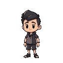personagem somente de cueca, humanizado, sem pelos, sem cabelo, corpo definido, em pé