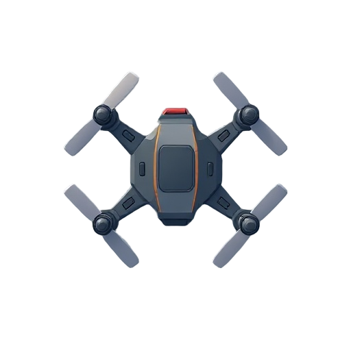simple futuristic top down angle drone