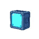 sci fi box blue