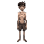 age: 12 years old, but looks younger due to his thinness and difficult life  body type: thin, almost fragile, with prominent collarbones and shoulder blades  missing arm: the left arm is missing just 