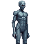 a towering figure of patchwork flesh, standing nearly seven feet tall, his frame is powerful but strangely graceful. his skin is pale, almost gray, stitched together with dark seams that tell the story of his creation. his eyes, glowing faintly in the dim