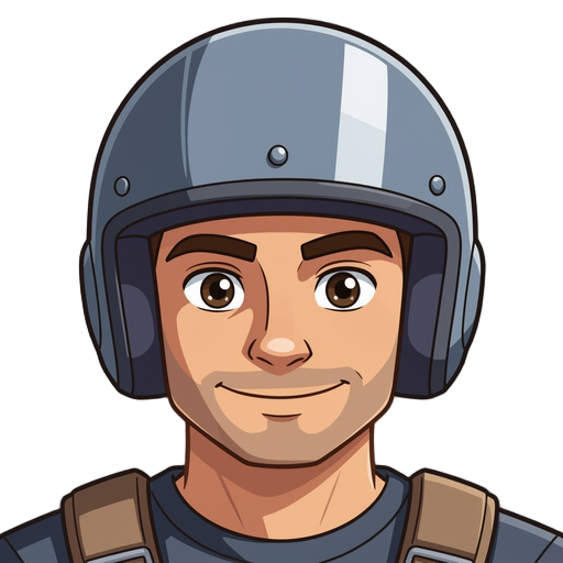 can you draw a man with a helmet on?