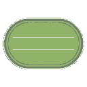 create a top down view of a horse racing track that has eight distinct lanes going straight from the left to the right 