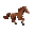 horse running facing to the right