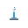science laboratory test tube of blue liquid small